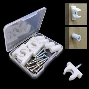 False Cabinet Front Clip False Front Clips False Drawer Front Clips Sink Tip Out Snap False Front Cabinet Clips Sink Clips with Screws and Screwdrivers for Hardware Replacements (4 White)
