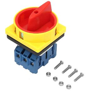 Load Circuit Breaker Switch, 25A/32A 3-Pole 2-Position Rotary Cam On-Off Power Switch for Industrial, Circuit Breaker Rotary Switch(32A)