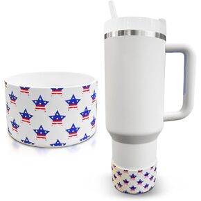 4th of July Silicone Boot for Stanley, US Flag Silicone Bottom for Stanley Cup Boot, 4th of July Stanley Cup Accessories