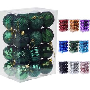 Christmas Balls Ornaments for Xmas Christmas Tree, Xmas Ball Baubles Set for Holiday Party Xmas Tree Decor and Wedding Decoration
