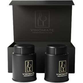 Wine Stopper | 2 Wine Bottle Stoppers with Wine Savers Vacuum Pump - Preserve Freshness | Christmas Gifts for Women & Men | Premium Wine Stoppers for Wine Bottles | Wine Accessories & Gadgets