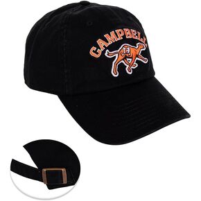 Desert Cactus Campbell University Baseball Hat Fighting Camels CU Brimmed Embroirderd Hats Cap Adjustable Cloth Strap Adult (Style D)