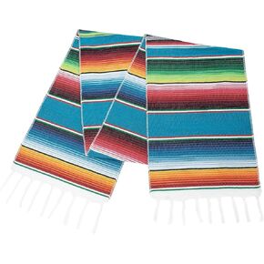 Mexican Table Runner 14x84 Inches Mexican Party Decoration Dining Table for Fiesta Party Colorful Striped Table Runners for Cinco de Mayo for Party Wedding Decoration