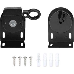 Sunshade Shade Hardware Bungee kit and End Cap Coolaroo Replacement Part for Coolaroo Outdoor Roller Shade Rollershade Part coolaroo Shades Replacement Parts (Black, Cordless Bracket 1 Set)