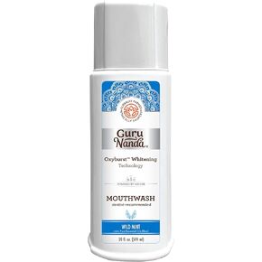 غسول الفم لتبييض الأسنان من جوروناندا أوكسيبيرست - 20 أونصة سائلة. (591 مل) نكهة النعناع البري - خالي من الكحول، غسول فم خالي من الفلورايد، يوصي طبيب الأسنان بشطف الفم بالزيوت العطرية النقية، فيتامين د وه، قديم in Kuwait