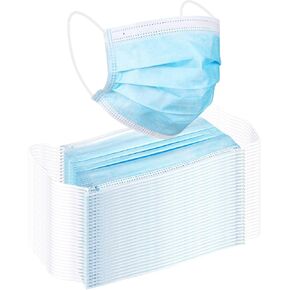 Be Smart Get Prepared 50 pcs FACE MASK, 3 Ply Protective Barrier, Single Use, Disposable Earloop – Home, Travel, Office, School, Work, Outdoors