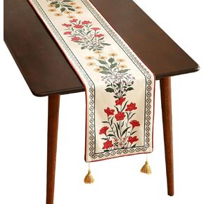 Designer Luxury Velvet Table Runner 118 Inches, Farmhouse Pine Cone Pattern Table Runners for Dining Tables, Decoration for Thanksgiving,Parties,Christmas,Banquet,New Year,16"x118"