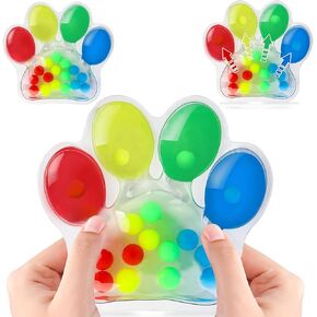 Color Sorting Sensory Toys:Cute Dog paw Squishy Color Matching Toys,Fine Motor Skills Game for Toddlers， Color Matching Preschool Learning Activities Educational Calm Down Toys for Kids Boys Girls