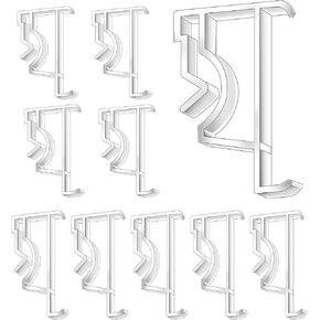 12Pcs Valance Clips 2 Inch Valance Clips for Blinds Levolor Valance Clips Blind Valance Replacement Clips Plastic Hidden Window Blind Clips for Blinds Valance Horizontal Blinds Parts