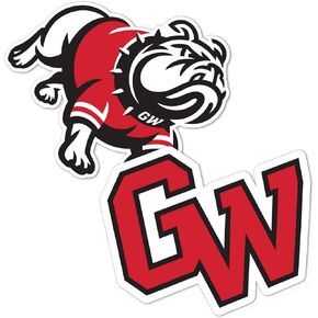 Desert Cactus Gardner-Webb University Stickers Runnin' Bulldogs Vinyl Decal Laptop Water Bottle Car Scrapbook (4 Inch Set V1)
