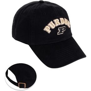 Desert Cactus Purdue University Baseball Hat Boilermakers Brimmed Embroirderd Hats Cap Adjustable Cloth Strap Adult (Style F1) Black