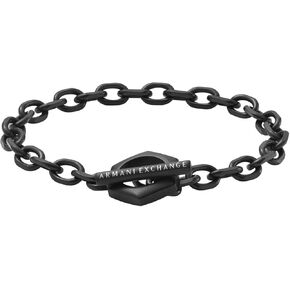 Armani Exchange Men's Silver Stainless Steel Chain Bracelet (Model: AXG0123040)