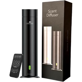 Waterless Essential Oil Diffuser - Home Luxury Scent Diffuser - Remote Control Antal Hayat Cordless Rechargeable Diffuser - 5000 sq. ft Coverage - Essential Oil Diffuser App Control Rechargeable