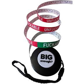 BIG ENOUGH Tape Measure - Fukable or Unfukable 80inch (205cm) Body Measuring Tape - Hilarious Gift Idea for Girls and Guys. Prank Your Friends - Funny Gifts for Birthday