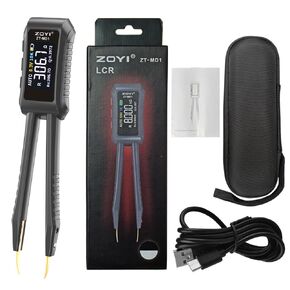 LCR Meter Smart SMD Tweezers Component Tester Diode Capacitance Resistance Measurement 9999 Count Portable Tools