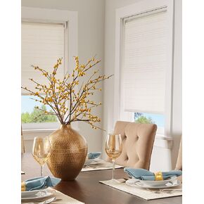 Curtainworks City Metallic Window Shade, 23" W x 64" L, White
