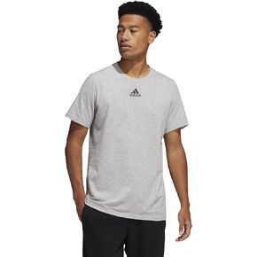 adidas Men's Amplifier Short Sleeve Tee (Medium Grey, Medium)