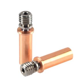 3D Printer Accessories Bi-Metal Heatbreak All Metal Smooth TC4 Titanium Alloy Copper Plated Throat: Compatible with Anycubi Meg S Meg Pro Vype Chironn KobraMax (Pack of 2Pcs) Bczamd