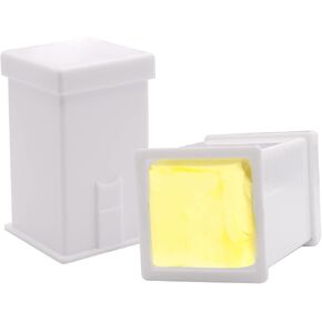 Corn Cob Butter Spreader, Corn Cob Butter Holder with Built-in Cover(Set of 2)