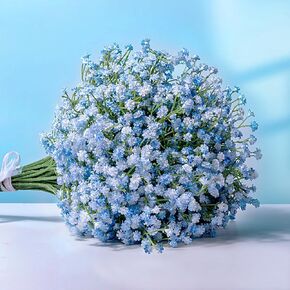 Babys Breath Artificial Flowers, 7Pcs White Baby Breath Flowers Artificial Bulk, Real Touch Faux Babys Breath, Fake Babies Breath Gypsophila for Wedding Floral Arrangement Party Home Decor in Kuwait