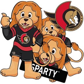 Desert Cactus Ottawa Senators Stickers Spartacat NHL Team National Hockey League Vinyl Decal Laptop Water Bottle Car Scrapbook (Mascot Sheet)