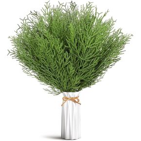 Zeyune 100 جهاز كمبيوتر شخصى عيد الميلاد الصنوبر الاصطناعي يختار فروع الصنوبر الخضراء وهمية لحشو زهرية 14 بوصة فروع إبرة أوراق اصطناعية أوراق الصنوبر فو يختار لعيد الميلاد عطلة إكليل DIY إكليل ديكور المنزل in Kuwait