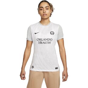 Nike Orlando Pride Stadium Away Women's Dri-FIT Soccer Jersey, White/Medium Silver/Wolf Grey/Black, Large