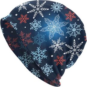 Merry Christmas Beanie Chemo Hat Cancer Headwear Knitted Hats Baggy Slouchy Scarf Cap for Adults Women Men