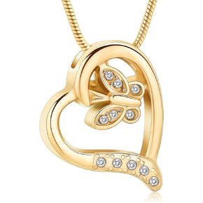 Cremation Jewelry Butterfly urn Necklace for Ashes Urn Necklace for Ashes Necklace for Ashes of Loved One Ashes Pendant for Women Human Pets
