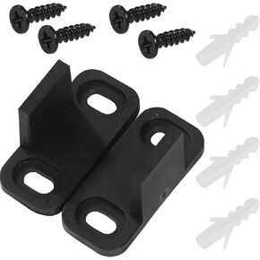 Barn Door Floor Guides Floor Mount, Set of 2 Sliding Barn Door Hardware Bottom Guides, Adjustable L Shape Brackets for All Types of Sliding Doors Including Bypass and Pocket