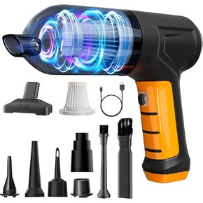 Car Vacuum Cleaner,Handheld Vacuum Cordless Portable Vacuum Cleaner with Best Suction-3 in 1 High Power Brushless Motor 13000PA Maximum Power -40 Mins Runtime for Car Home Office