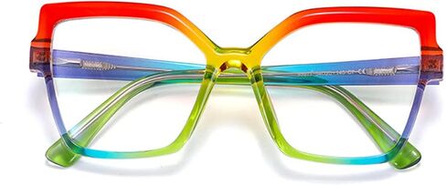 helena Square Blue Light Blocking Reading Glasses Anti Glare Digital Reader Women's Oversized Blue Light Reading Glasses in Saudi Arabia