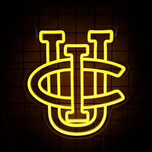 Cleveland Guard Neon Sign for Sports Studio Baseball Neon Light LED Team Sign Sports Neon Sign for Sports Fans Man Cave Wall Decor University Dormitory Decoration USB Powered Dimmable 8.7"*13" in Kuwait