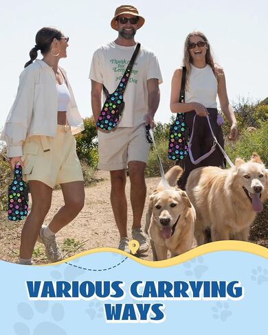 Water Bottle Carrier Bag for PupFlask 27oz - Travel Bottle Sling with Phone Pocket Strap, Portable Purse Pet Water Bottle Holder Cover for Easy Walking Hiking(No Water Bottle Included) in Kuwait