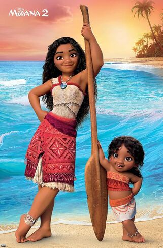 Trends International Disney Moana 2 - Moana and Simea Wall Poster, 22.37" x 34.00", Unframed Version in Saudi Arabia
