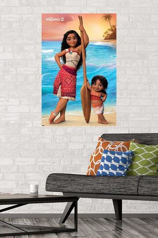 Trends International Disney Moana 2 - Moana and Simea Wall Poster, 22.37" x 34.00", Unframed Version in Saudi Arabia