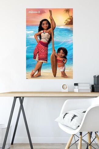 Trends International Disney Moana 2 - Moana and Simea Wall Poster, 22.37" x 34.00", Unframed Version in Saudi Arabia