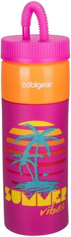 COOL GEAR 24oz Plastic Retro Squishy Water Bottle (bubble, Teal), N53949WM in Saudi Arabia
