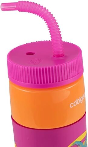 COOL GEAR 24oz Plastic Retro Squishy Water Bottle (bubble, Teal), N53949WM in Saudi Arabia