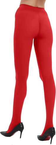 2 Pairs Black Tights for Women, 40D Solid Color Soft Tights, Control Top Microfiber Pantyhose for women in Saudi Arabia
