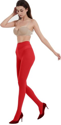 2 Pairs Black Tights for Women, 40D Solid Color Soft Tights, Control Top Microfiber Pantyhose for women in Saudi Arabia