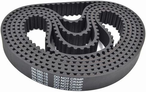 600-HTD5M-15 Timing Belt, 600mm Length, 5mm Pitch, 15mm Width, Synchronous Belt, HTD5M Endless Rubber Geared-Belt, Accessory Replacement Belt, 2pcs in Saudi Arabia