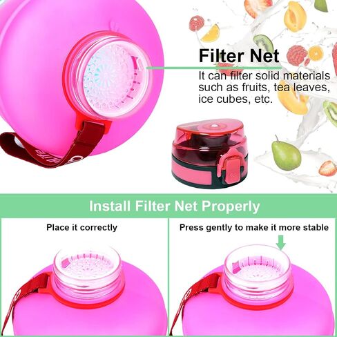 QuiFit Motivational Gallon Water Bottle - with Time Marker & Infuser & Flip Top Leak-Proof Reusable Water Jug for Fitness Outdoor Sports Enthusiasts BPA Free (A8-Green/Black Gradient, 1 Gallon) in Saudi Arabia