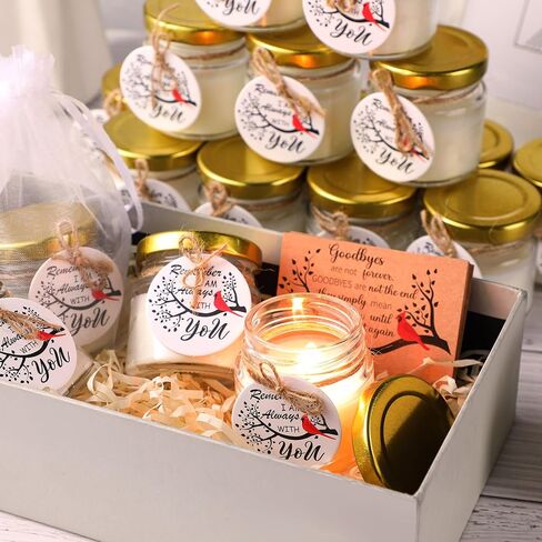 Tondiamo 20 Pcs Christmas Candle Favors Bulk Bluebell Scented Jars Candle Wooden Christmas Tree Snowflake Candle for Christmas Home Decoration Gifts in Saudi Arabia