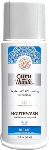 غسول الفم لتبييض الأسنان من جوروناندا أوكسيبيرست - 20 أونصة سائلة. (591 مل) نكهة النعناع البري - خالي من الكحول، غسول فم خالي من الفلورايد، يوصي طبيب الأسنان بشطف الفم بالزيوت العطرية النقية، فيتامين د وه، قديم in Kuwait