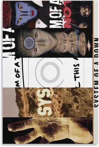 BCZZGUI System of A Down 3 Canvas Poster Wall Decorative Art Painting Living Room Bedroom Decoration Gift Unframe-style12x18inch(30x45cm) in Saudi Arabia