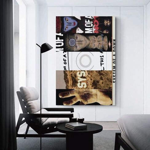 BCZZGUI System of A Down 3 Canvas Poster Wall Decorative Art Painting Living Room Bedroom Decoration Gift Unframe-style12x18inch(30x45cm) in Saudi Arabia