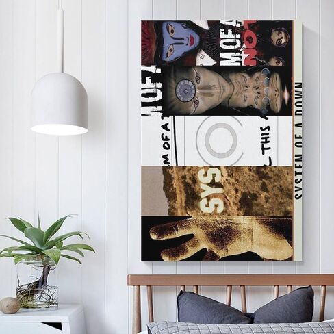 BCZZGUI System of A Down 3 Canvas Poster Wall Decorative Art Painting Living Room Bedroom Decoration Gift Unframe-style12x18inch(30x45cm) in Saudi Arabia