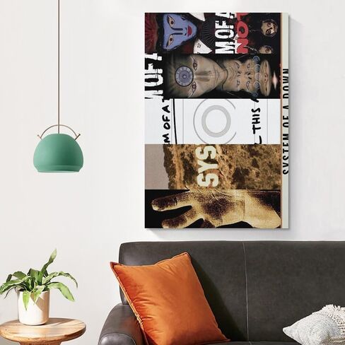 BCZZGUI System of A Down 3 Canvas Poster Wall Decorative Art Painting Living Room Bedroom Decoration Gift Unframe-style12x18inch(30x45cm) in Saudi Arabia