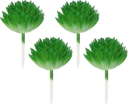 PATIKIL Mini Artificial Succulents, 4 Pack Unpotted Faux Succulent Picks Fake Succulent Plants for Home Landscape Decoration, Purple in Saudi Arabia